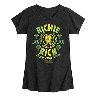 Girl's 7-16 Richie Rich Yeah That Rich Graphic Tee