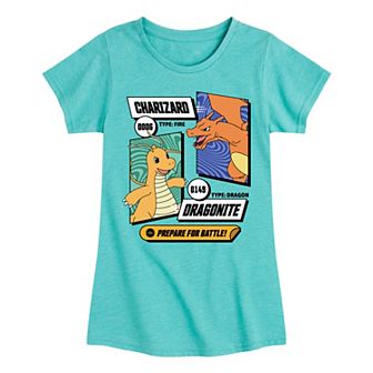 Girl's Pokemon Battle Tee