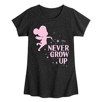 Disney's Tinker Bell Girls 7-16 Never Grow Up Graphic Tee