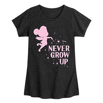 Disney's Tinker Bell Girls 7-16 Never Grow Up Graphic Tee