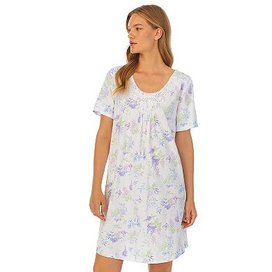 Women's Carole Hochman Cotton Short Sleeve Nightgown