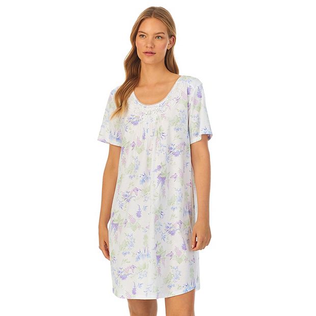 Women s Carole Hochman Cotton Short Sleeve Nightgown