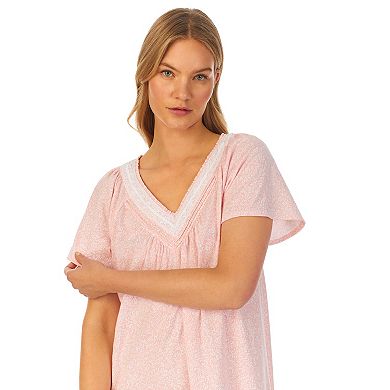 Women's Carole Hochman Cotton Flutter Sleeve Nightgown