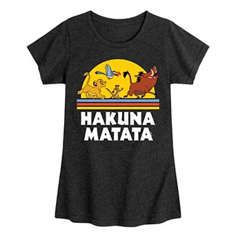Disney's Girl Long Sleeve Lion King Hakuna Matata Tee