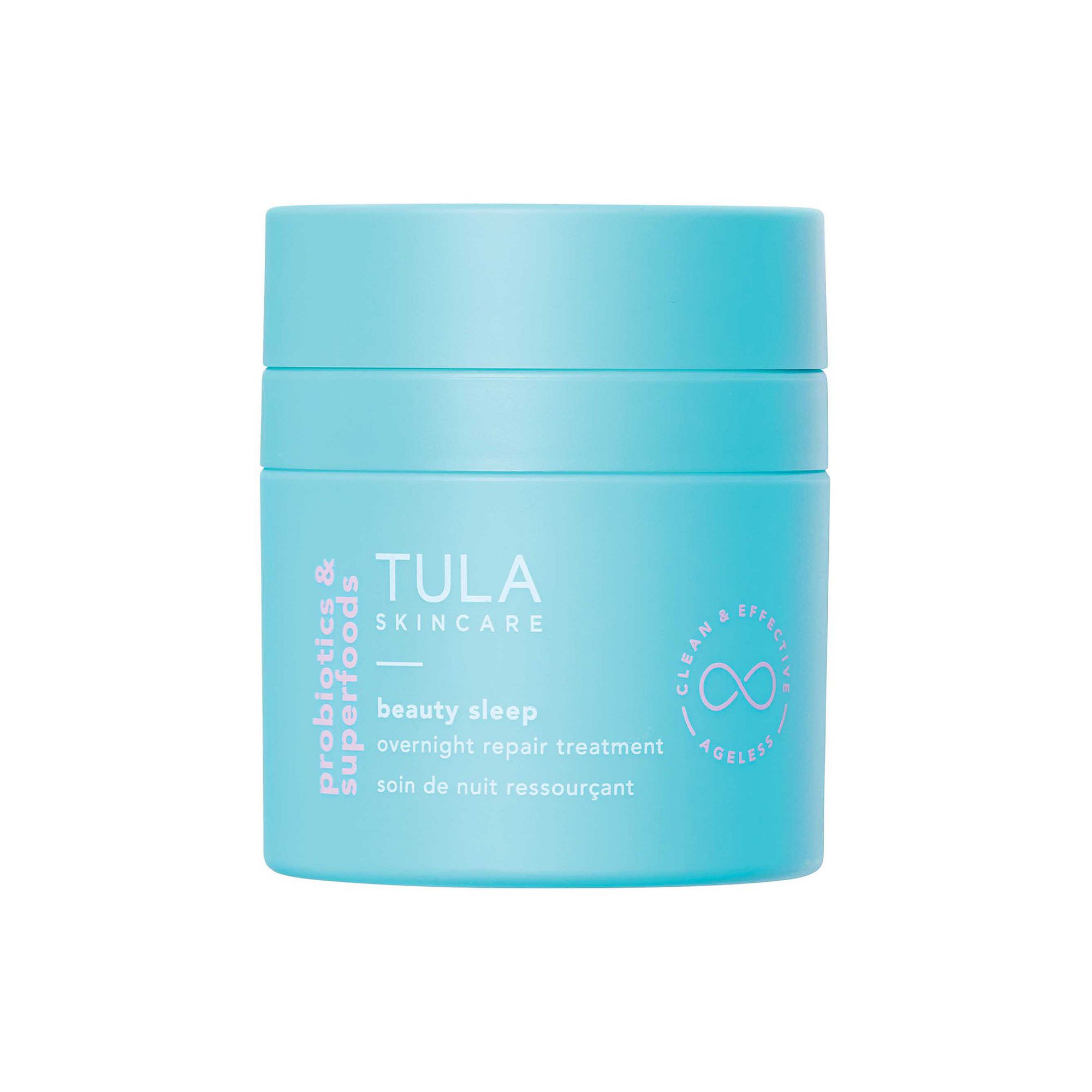 TULA Skincare Beauty Sleep Overnight Repair Treatment Cream with AHAs and 