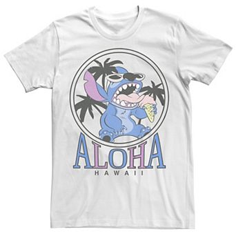 Disney's Lilo & Stitch Aloha Hawaii Ice Cream Circle Juniors' Boyfriend Graphic Tee