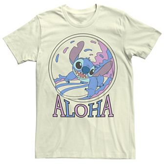 Disney's Lilo & Stitch Juniors' Aloha Surf Circle Boyfriend Graphic Tee