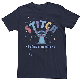 Disney's Lilo & Stitch Believe in Aliens Stars Juniors' Boyfriend Graphic Tee