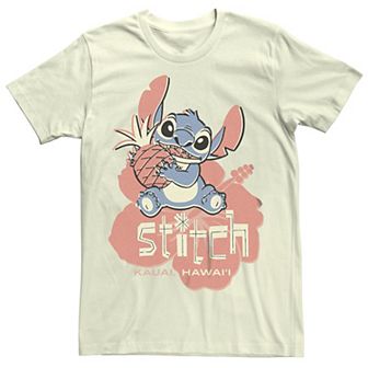 Disney's Lilo & Stitch Juniors' Kauai Hawaii Pineapple Boyfriend Graphic Tee