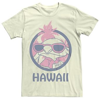 Disney's Lilo & Stitch Juniors' Hawaii Sunglasses Palm Trees Circle Boyfriend Graphic Tee