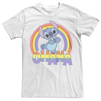 Disney's Lilo & Stitch Ohana Rainbow Juniors' Boyfriend Graphic Tee