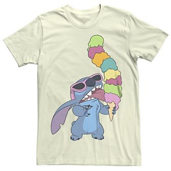 Disney's Lilo & Stitch Juniors' Ice Cream Pile Boyfriend Graphic Tee