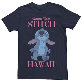 Disney's Lilo & Stitch Summer Vibes Hawaii Juniors' Boyfriend Graphic Tee