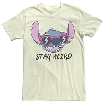 Disney's Lilo & Stitch Juniors' Stay Weird Sunglasses Boyfriend Graphic Tee
