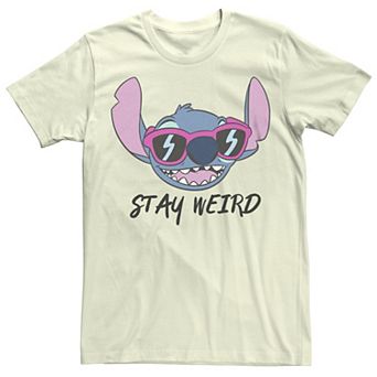 Disney's Lilo & Stitch Juniors' Stay Weird Sunglasses Boyfriend Graphic Tee