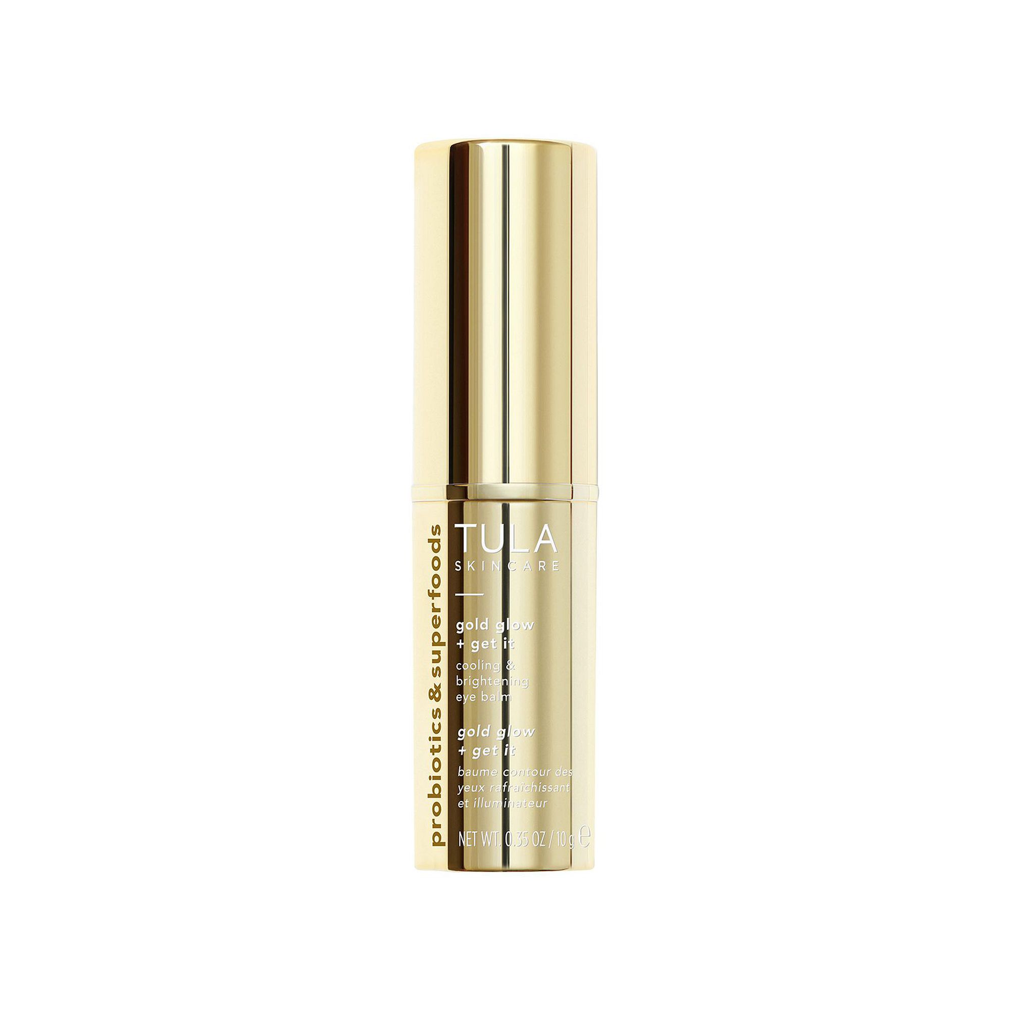 TULA Skincare Gold Glow + Get It Cooling & Brightening Eye Balm, Size: .35O