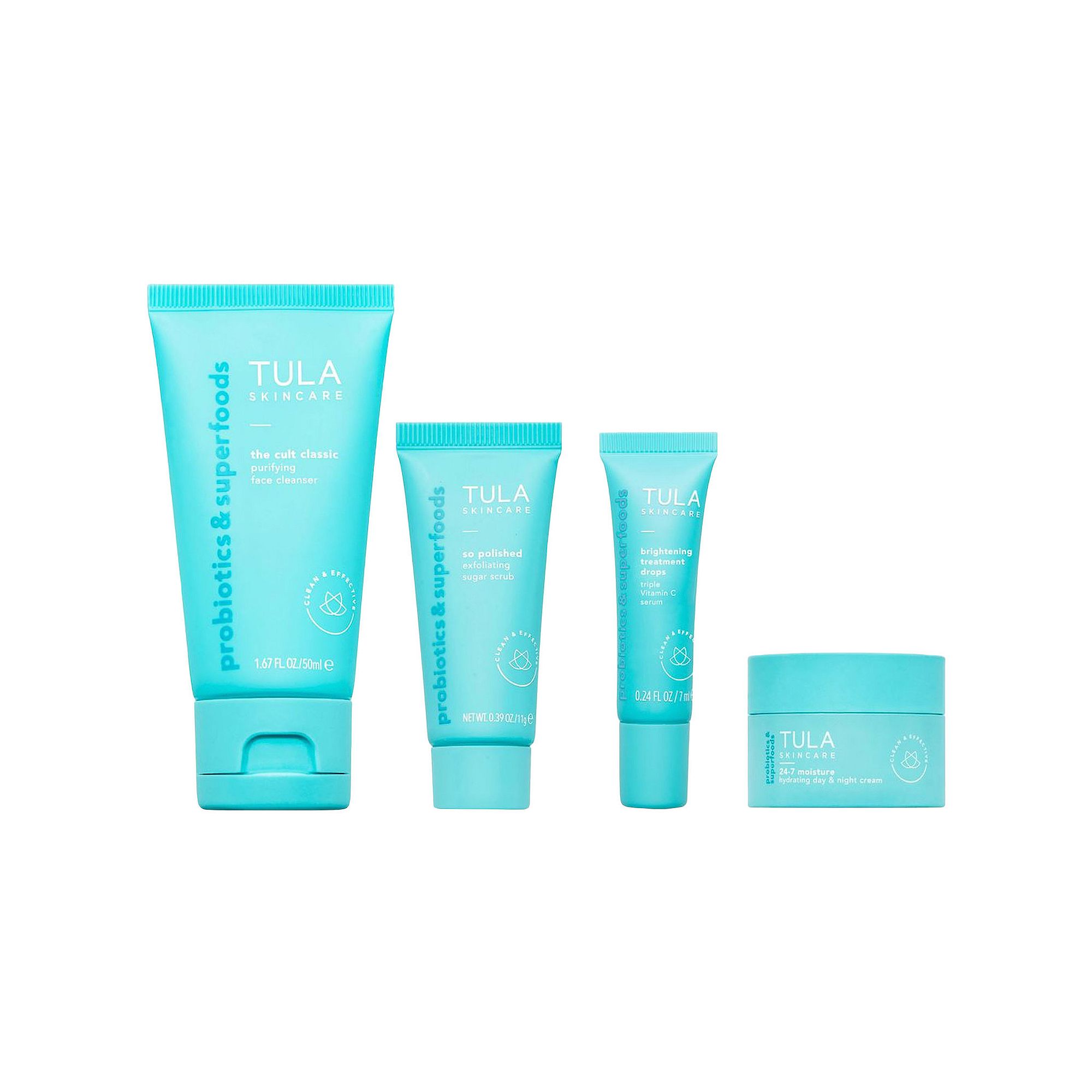 TULA Skincare On The Go Best Sellers Travel Kit, None