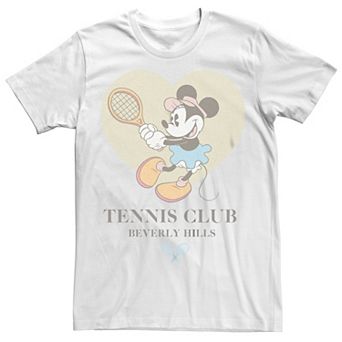 Disney's Minnie Mouse Tennis Club Beverly Hills Retro Juniors' Boyfriend Graphic Tee