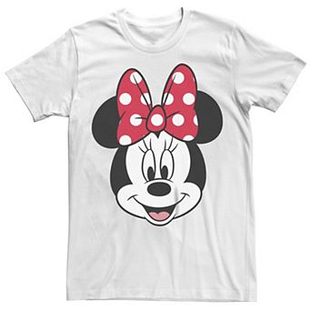 Disney's Minnie Mouse Big Face Color Juniors' Boyfriend Graphic Tee