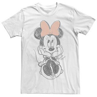Disney's Minnie Mouse Cute Sitting Juniors' Boyfriend Graphic Tee