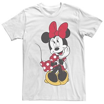 Disney's Minnie Mouse Cute Pose Color Juniors' Boyfriend Graphic Tee