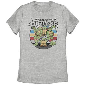 Juniors' Nickelodeon Teenage Mutant Ninja Turtles Retro Spot Logo Graphic Tee