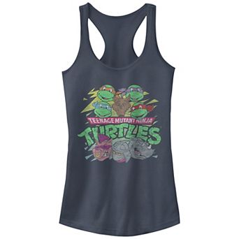 Juniors' Nickelodeon Teenage Mutant Ninja Turtles Heroes vs Villains Cast Racerback Tank Top