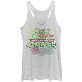 Juniors' Nickelodeon Teenage Mutant Ninja Turtles Heroes vs Villains Cast Racerback Tank Top