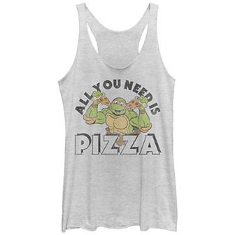 Juniors' Nickelodeon Teenage Mutant Ninja Turtles Michelangelo Pizza Racerback Tank Top