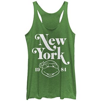 Juniors' Nickelodeon Teenage Mutant Ninja Turtles New York 1984 Outlined Racerback Tank Top