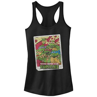 Juniors' Nickelodeon Teenage Mutant Ninja Turtles Instant Photo Pizza Racerback Tank Top