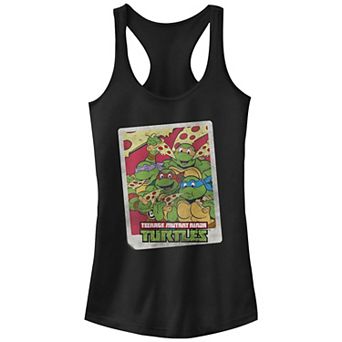 Juniors' Nickelodeon Teenage Mutant Ninja Turtles Instant Photo Pizza Racerback Tank Top