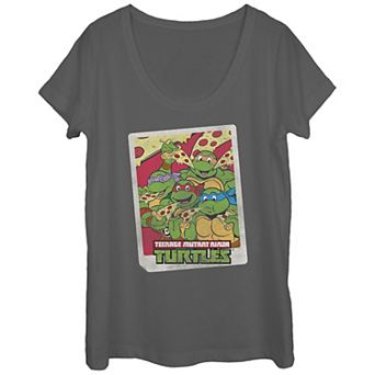 Juniors' Nickelodeon Teenage Mutant Ninja Turtles Instant Photo Pizza Graphic Tee