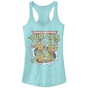 Juniors' Nickelodeon Teenage Mutant Ninja Turtles Classic Tear Racerback Tank Top