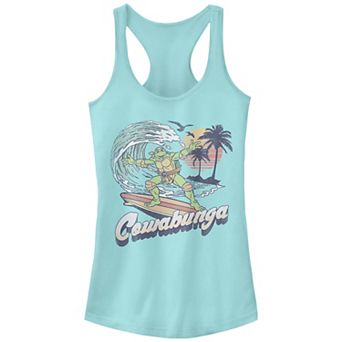 Juniors' Nickelodeon Teenage Mutant Ninja Turtles Michelangelo Cowabunga Surf Racerback Tank Top