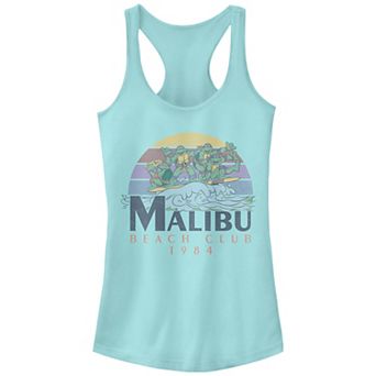 Juniors' Nickelodeon Teenage Mutant Ninja Turtles Malibu Beach 1984 Racerback Tank Top
