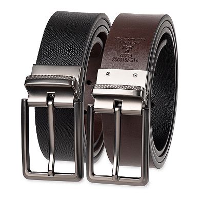 Men's Sonoma Goods For Life® Two-In-One Reversible Harness Buckle Dress Belt