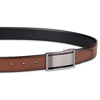 Men's Sonoma Goods For Life® Two-In-One Reversible Cut Out Plaque Buckle Dress Belt