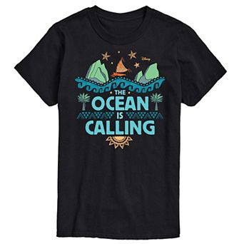 Disney's Moana Big & Tall The Ocean Is Calling Graphic Tee