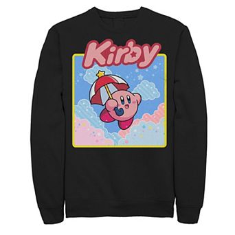 Men's Nintendo Kirby Flying With Umbrella Graphic Fleece