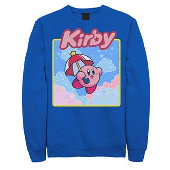 Men's Nintendo Kirby Flying With Umbrella Graphic Fleece