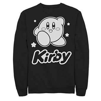 Men's Nintendo Kirby Monochrome Style Graphic Fleece