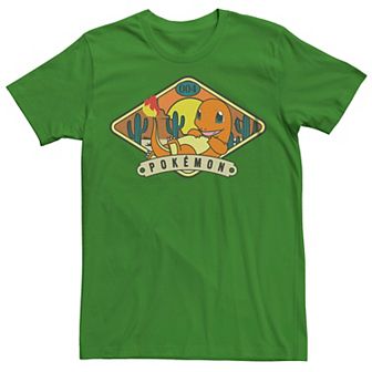 Men's Pokemon Charmander Chilling In The Desert Graphic Tee