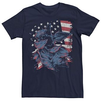 Men's Stranger Things Demogorgon USA Flag Graphic Tee