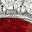 Silver Tone Red