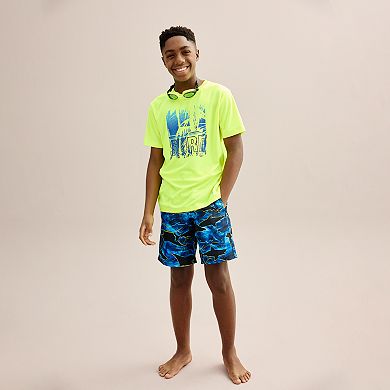 Boys 4-20 ZeroXposur Shark Print Swim Shorts