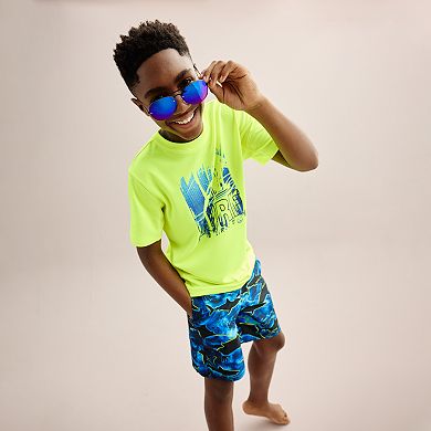 Boys 4-20 ZeroXposur Shark Print Swim Shorts