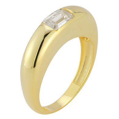 Sunkissed Sterling Cubic Zirconia Ring