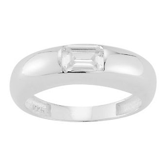 Sunkissed Sterling Cubic Zirconia Ring