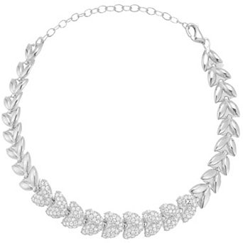 Sunkissed Sterling Cubic Zirconia Pave Chevron Bracelet